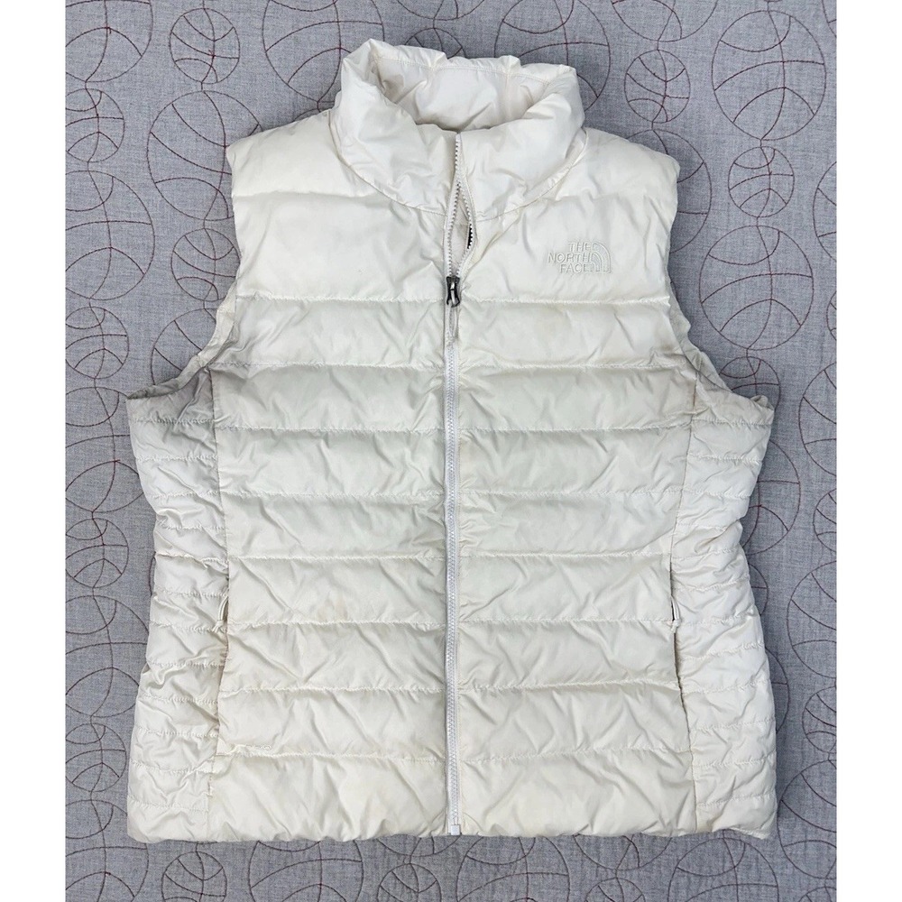 The North Face Aconcagua Down Puffer Vest White Quilted / Women's XL‎